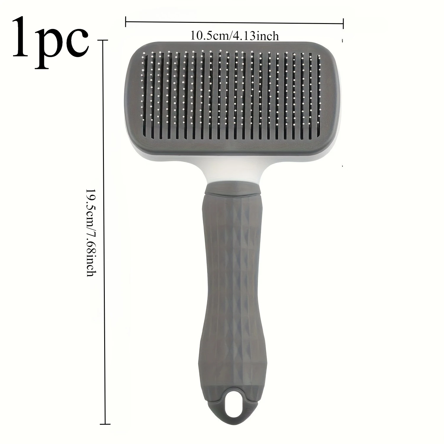 1pc Easy-Clean Pet Comb, Suitable for Dogs and Cats - Gentle Deshedding Massage Comb with One-Click Deshedding Function