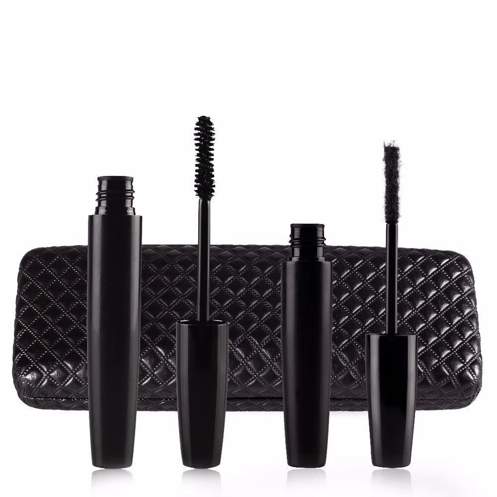 New In Stock No LOGO 3D mascara combination 2 in 1 sets mascara + fiber dense Private Label Mascara
