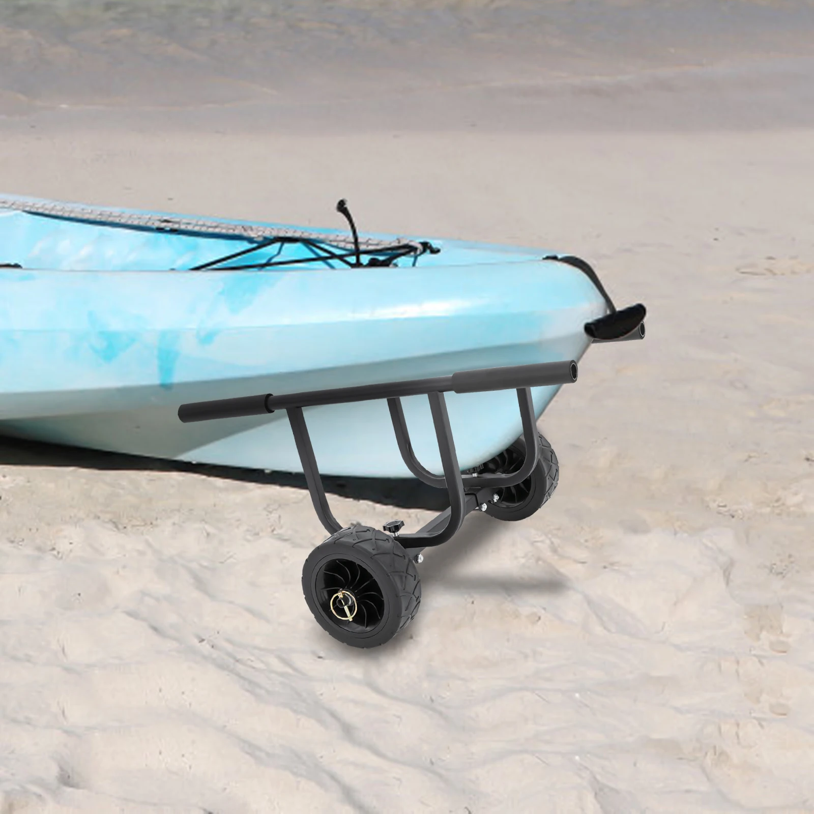 Carrello da trasporto per barche in acciaio inossidabile da 220,46 libbre per piccole barche fino a 16,54 pollici di larghezza Barche da pesca Kayak