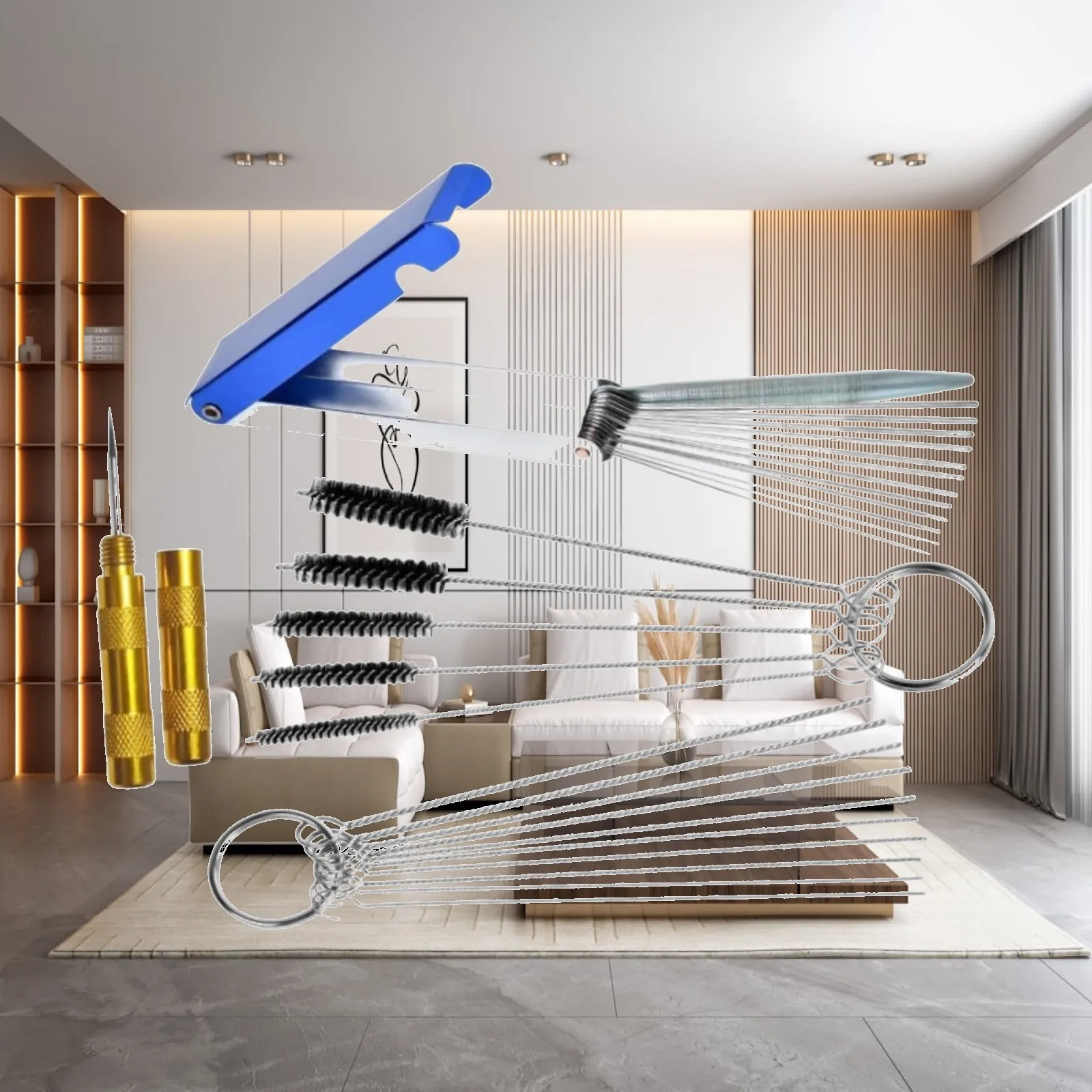 Carburettor Cleaner Brush Set Supplies Spiral Brush Rustproof Remover for Accessories Carburetors Motorcycles Welder Carb ATV