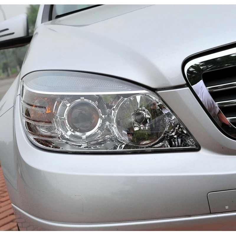 Car Front Headlight Cover Auto Headlamp Lampcover For Mercedes Benz C-Class W204 2007-2010 Head Lamp Covers Glass Lens Shell Cap