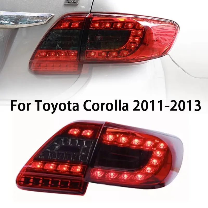 

Задний фонарь в сборе для Toyota Corolla светодиодный Tail светодиодный 2011-2013, задний тормозной сигнал поворота, автомобильные аксессуары