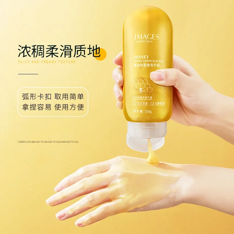 

24K Gold Honey Hand Mask 210g Whitening Moisturizing Repair Exfoliating Calluses Hand Wax Filming Anti-Aging Hand Skin Cream