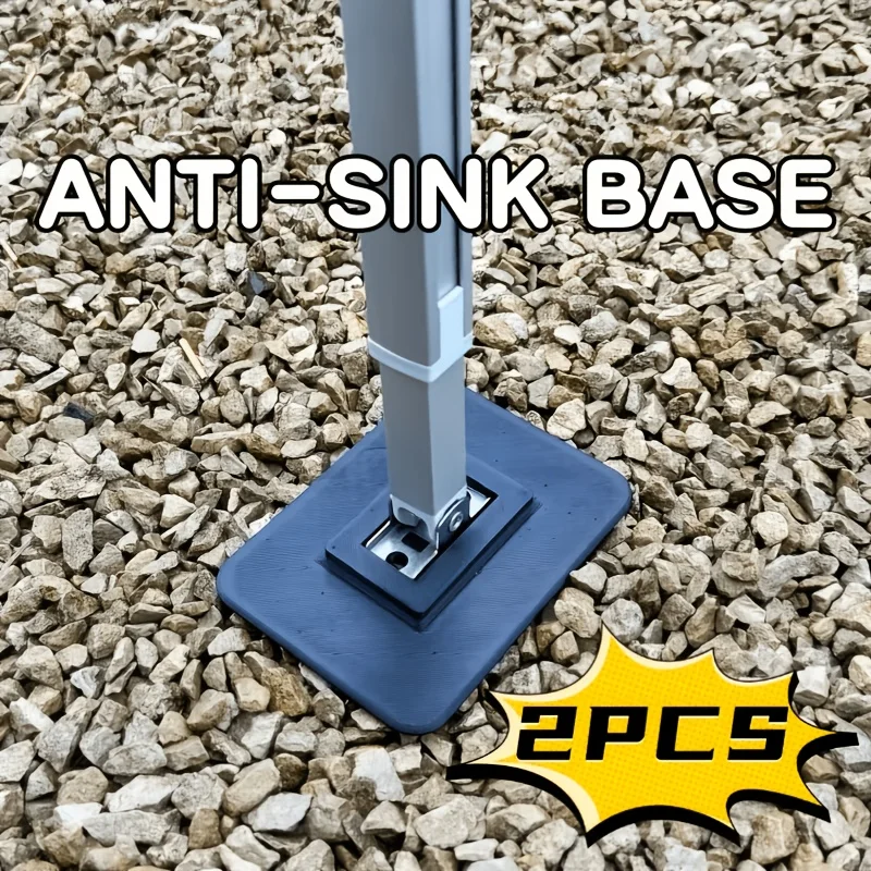 2pcs RV awning support pad, heavy-duty stabilizer base, suitable for soft ground, gravel, sand, anti sinking camping RV accessor
