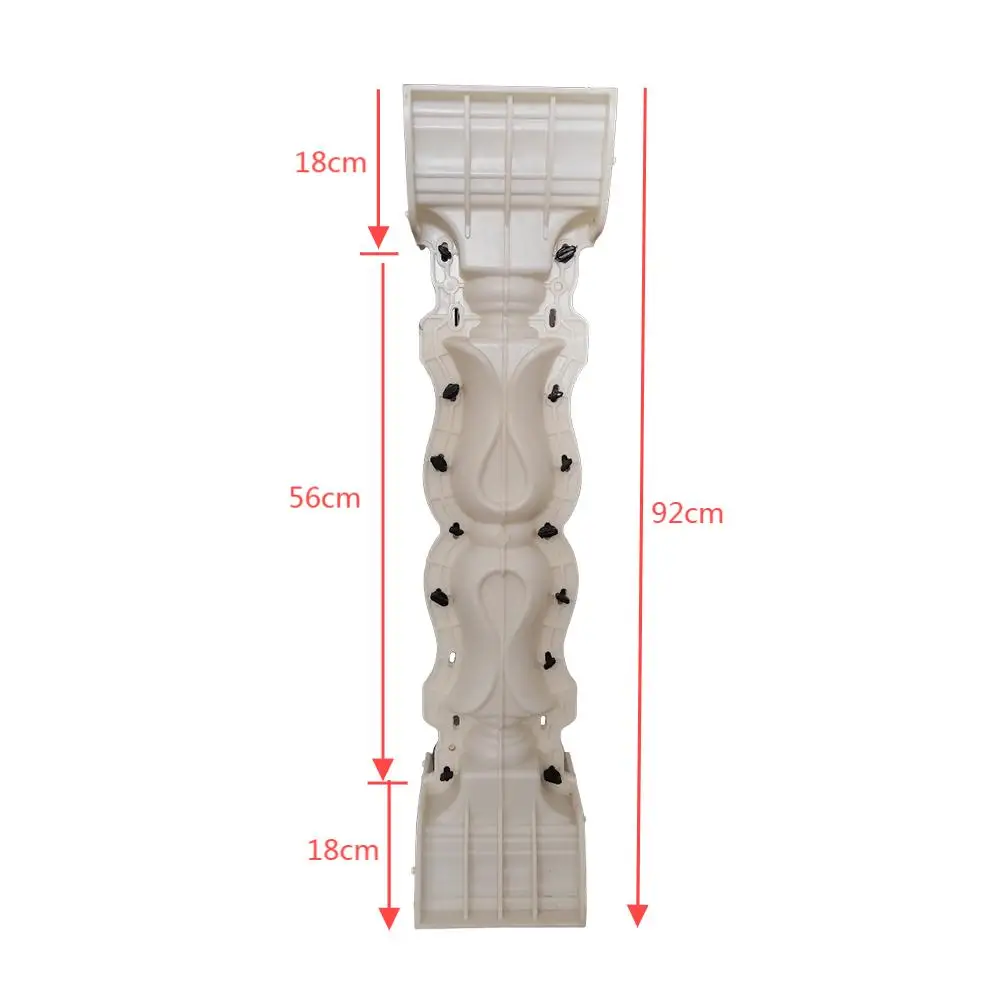 Height 92cm seahorse ABS cast in place Concrete Plastic Baluster Molds for Garden or House molding