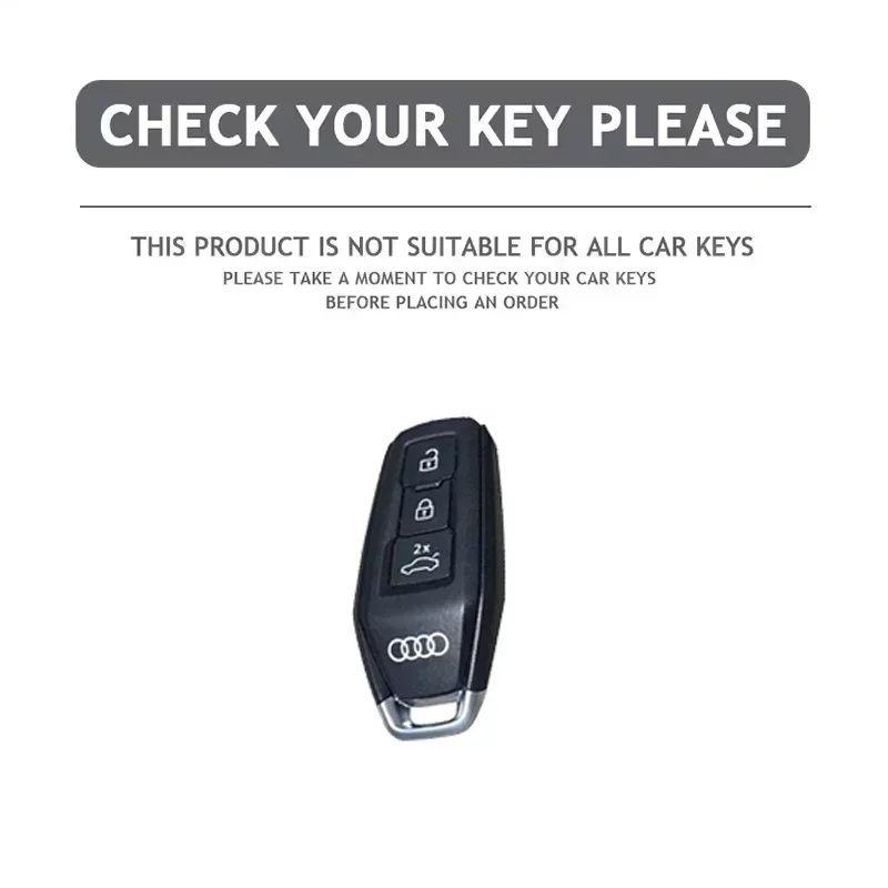 Zinc Alloy Car Key Case Cover Protector Shell For Audi A3 A5L Q6 A6L A6 A7 Q7 Q3 Q5 New 2025 Remote Keyless Keychain Accessories