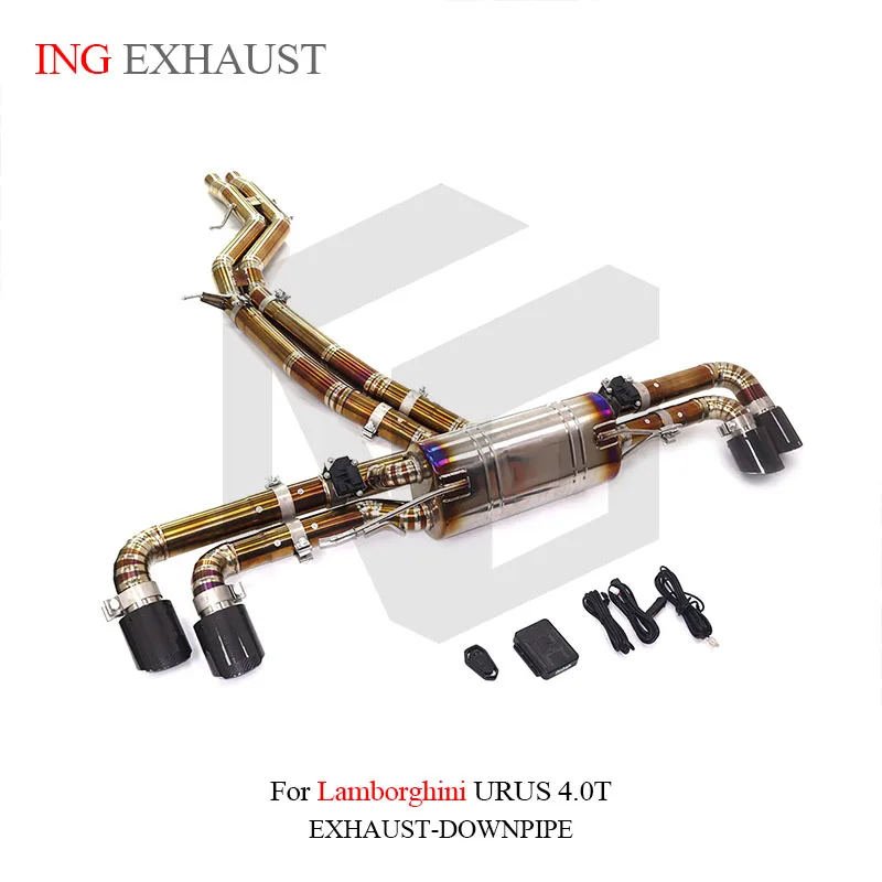 

ING for Lamborghini URUS 4.0T titanium alloy exhaust catback, improve the sound, with valve muffler