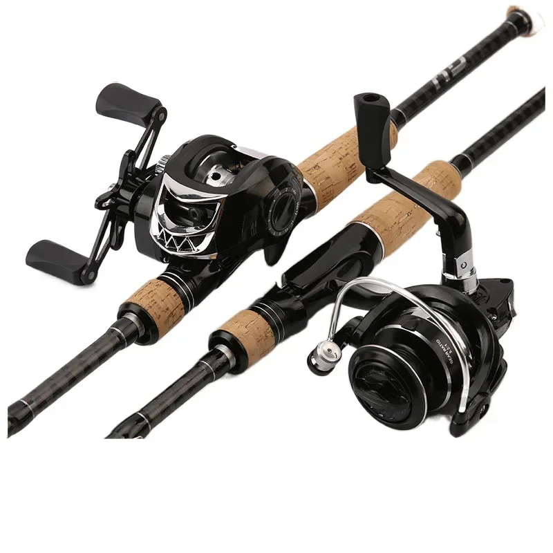 

A full set of far-throw water drop wheel carbon far-throw road slider sea fishing rod novice entry straight handle luya rod