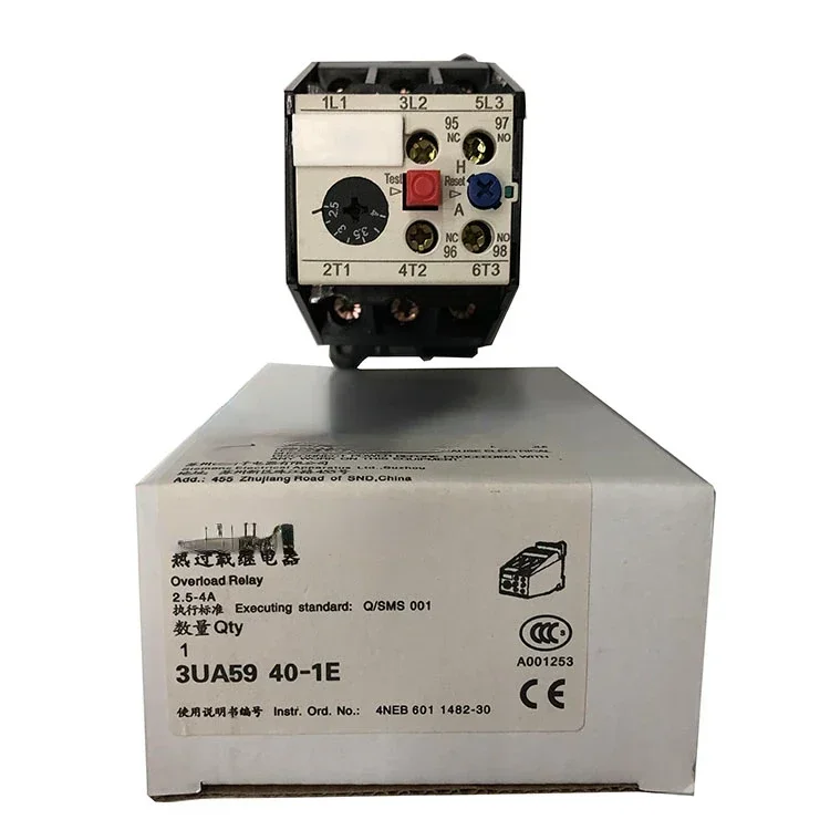 

100% оригинальное новое 2-летняя гарантия 3UA 3UA59 тепловое реле 3UA5940-1E 2,5-4A