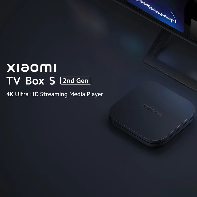 Global Version Xiaomi Mi TV Box S 2nd Gen 4K Google TV 2GB 8GB Ultra HD Quad-core Processor Dolby Vision HDR10+ Google Assistant