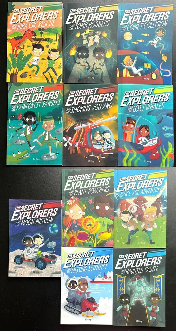 11권의 책 비밀 탐험가 영어 그림책 어린이를 위한 모험 소설 6-10세