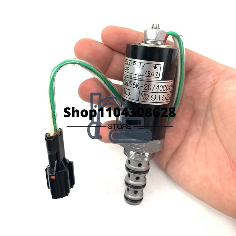 KDRDE5K-20/40C04-109 Hydraulic Pump Solenoid Valve for VO Excavator EC160BLC EC140BLC EC210BLC EC240BLC EC290BLC EC360BLC