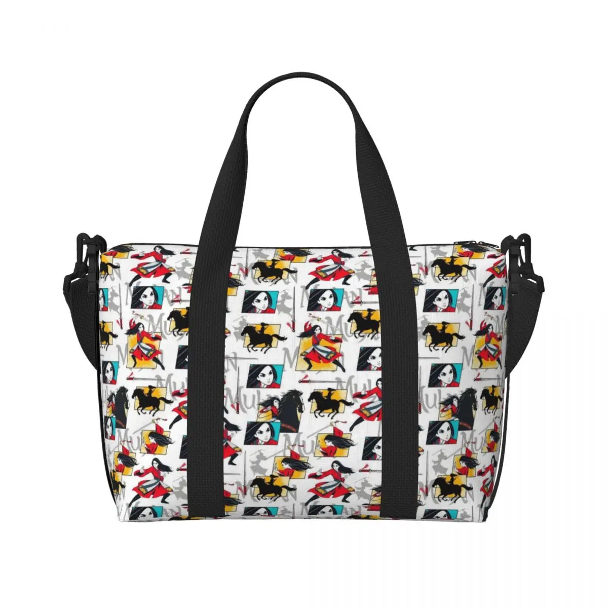 

Custom Large M-Mulan Cartoon Tote Bag for Women Shopper Shoulder Gym Beach Travel Bag