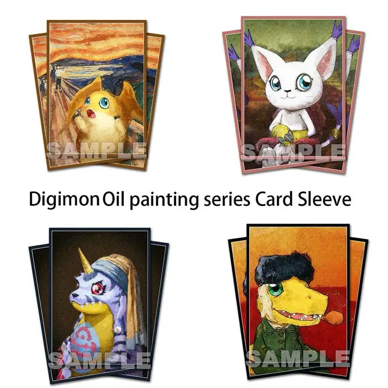 

60pcs/set Digimon Adventure Agumon Gabumon Card Sleeve DTCG PTCG Anime Game Collection Card Protective Cover Gift Toy 67*92mm