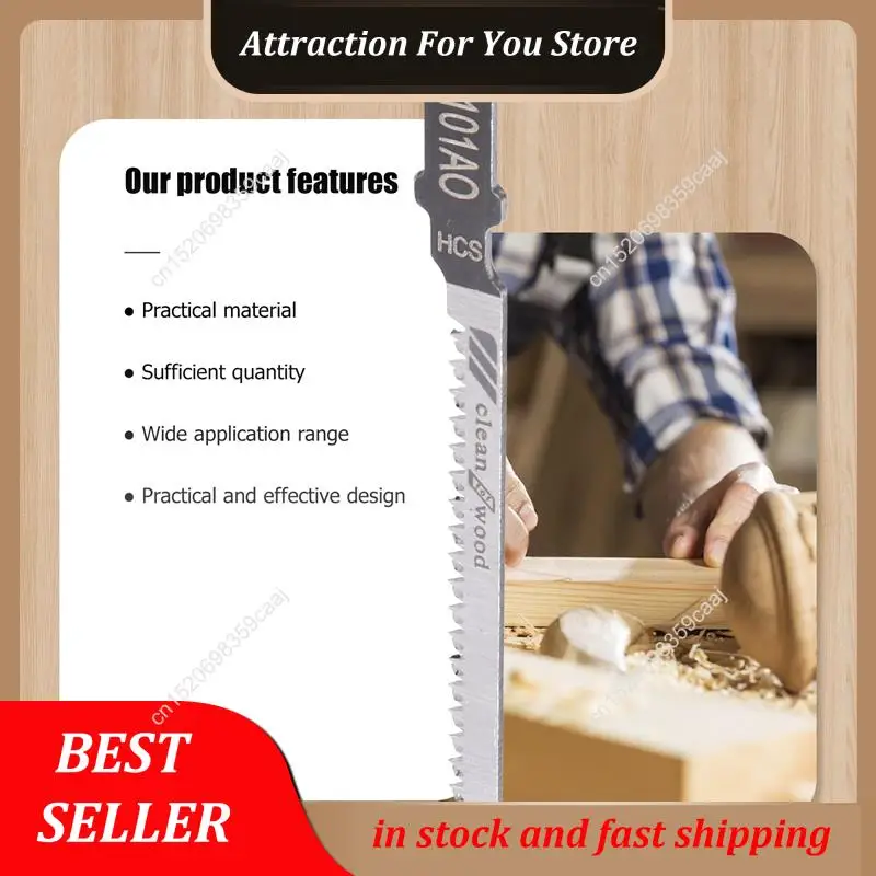 

Hot Selling 20Pcs Reciprocating Jigsaw Blade T101AO T-Shank Multi Jig Saw Blades For Wood Plastic Cutting Disc