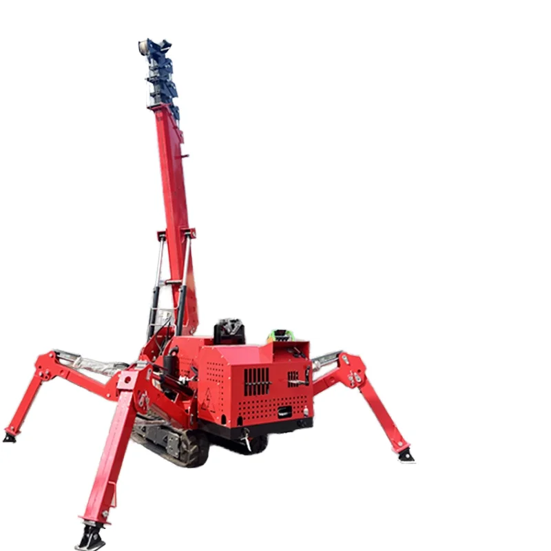 # FOR Elevator Crawler Lift Crane Remote Control Mobile 8-ton Telescopic Roof Light Rubber Crawler Spider Crane