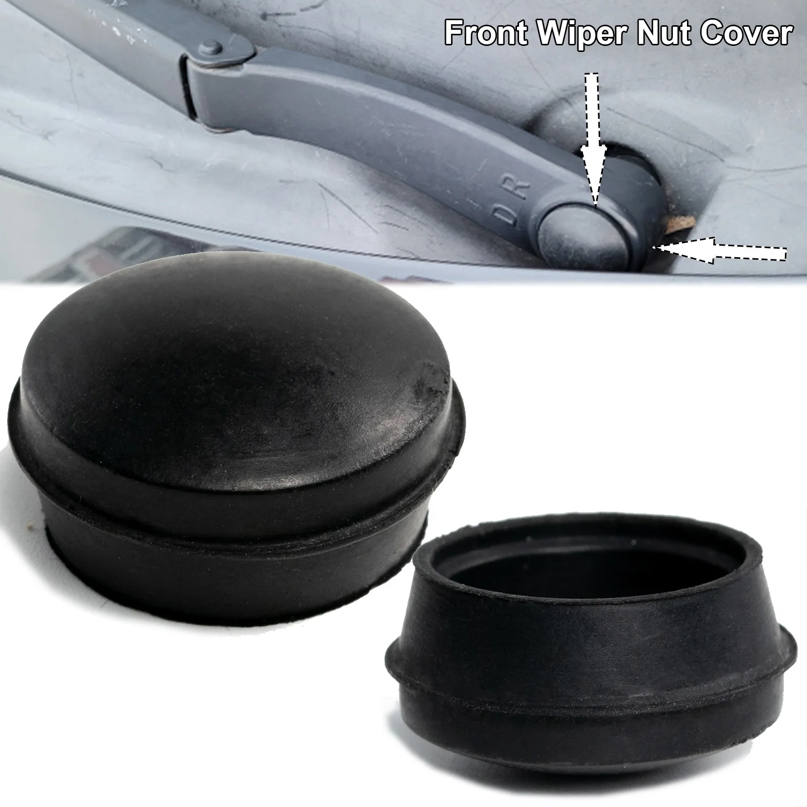 2Pcs 98380-4H050 Front Windshield Wiper Arm Nut Cap For Hyundai Grandeur Creta Elantra Veracruz ix55 Kona Santa Fe Accent Cover