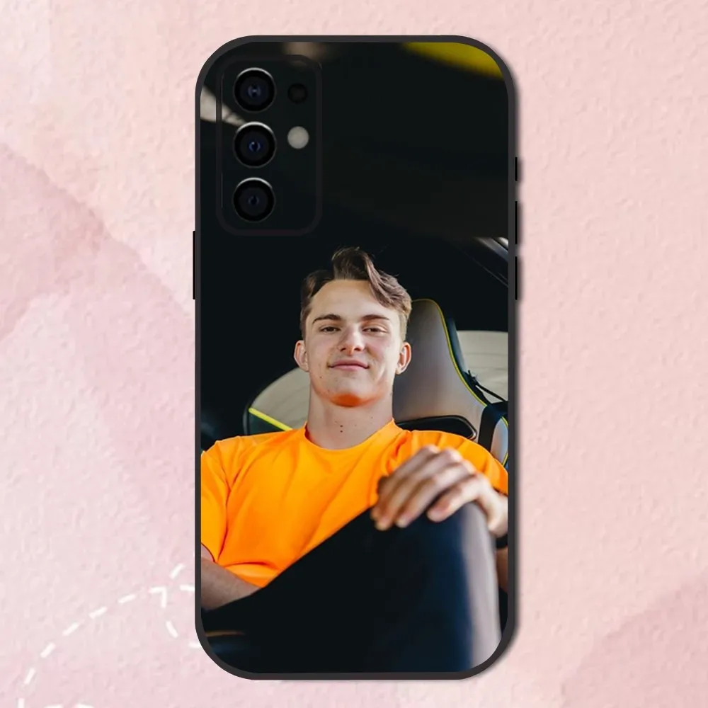 F1 Racing 81 Oscar P-Piastri Phone Case For Samsung S24,S21,S22,S23,S30,Ultra,S20,Plus,Fe,Lite,Note,10,9,5G Black Soft Shell