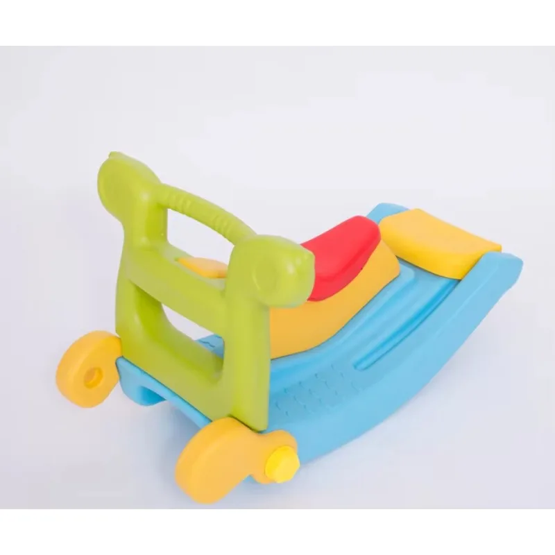 

2 in 1 Rocking Horse and Ride on Toy Adjustable Baby Rocker Indoor Outdoor Safe Toddler Toys