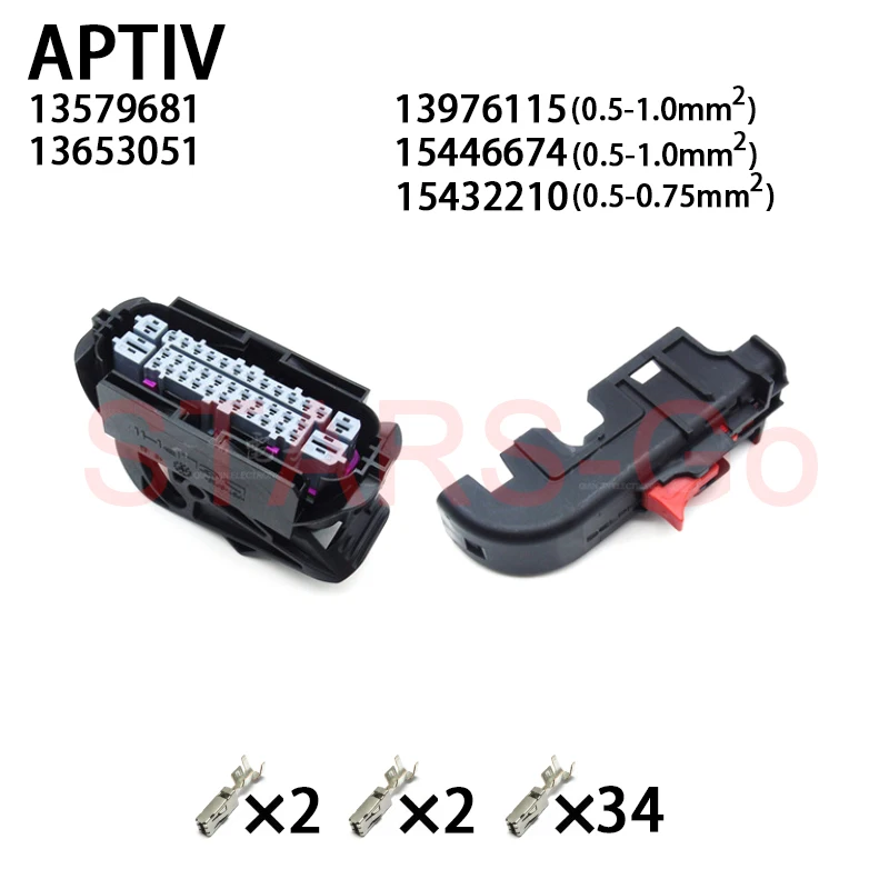 1/10SET 13579681 13653051 13976115 15446674 15432208 15446675 15432210 38P APTIV Delph Engine Computer Board Connector ECU Plug