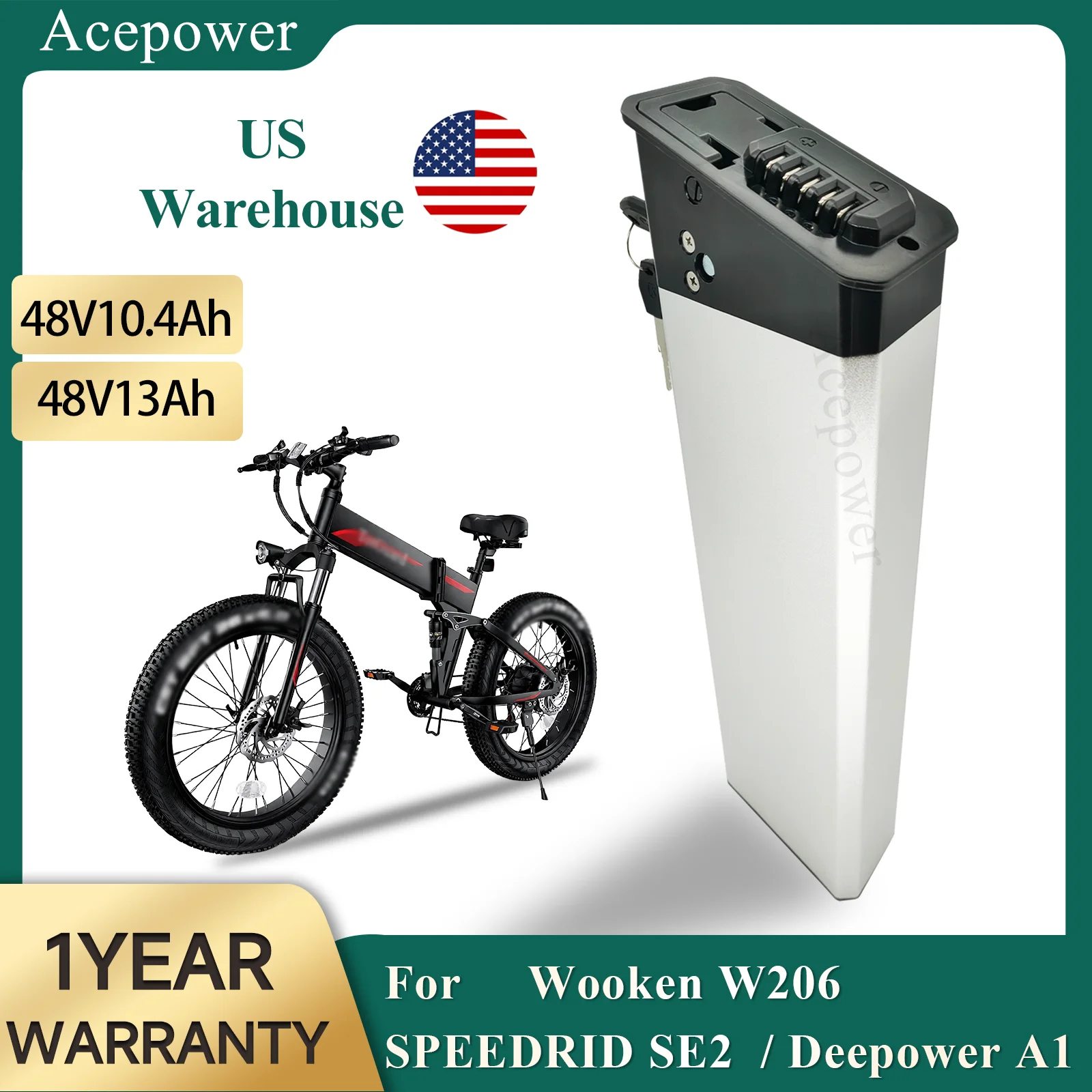 48V 10Ah 17.5Ah 13Ah Battery For Heybike Mars 3.0 Wooken Electric Bike Battery for DEEPOWER HITWAY BK12 Electric Bike Batteries