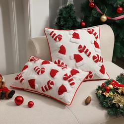 CANIRICA Christmas Supplies Cushions Cover Home Christmas Home Decoration Pillow Cover for Living Room Sofa Party 30x50cm
