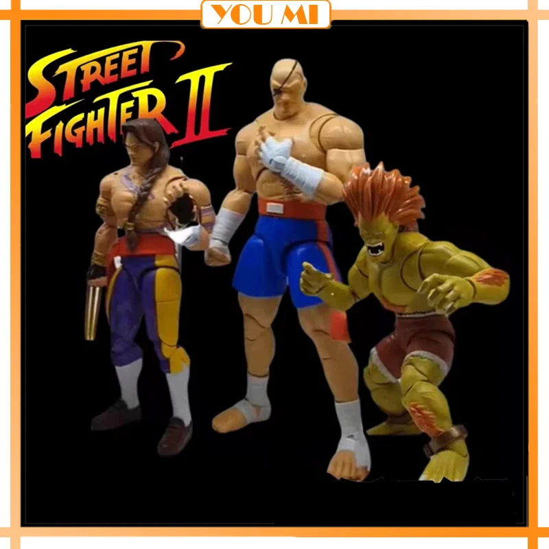 Jada Toys Street Fighter Blanka Sagat Vega Wave 4 1/12 Anime Action Figure Collection Model Statue Doll Kid Toy Birthday Gifts