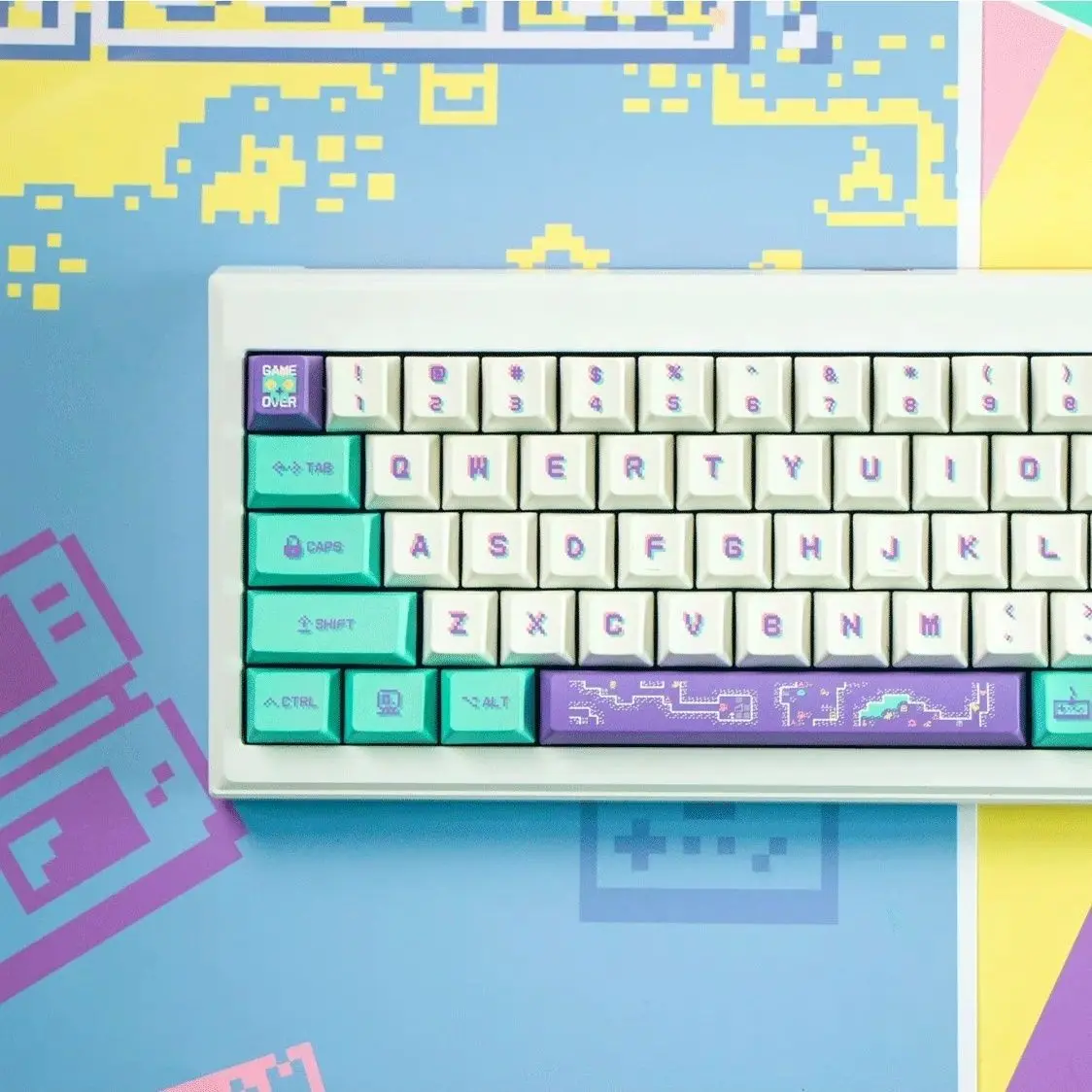 Keycap pbt original personalized pixel wind theme original factory highly sublimation adapted mechanical keyboard