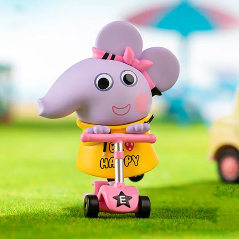 البوب مارت Peppa خنزير لعبة سلسلة الوقت صندوق أعمى صندوق غامض Kawaii الحلي التماثيل ديكور المنزل نموذج لسطح المكتب دمى الفتيات هدية #5
