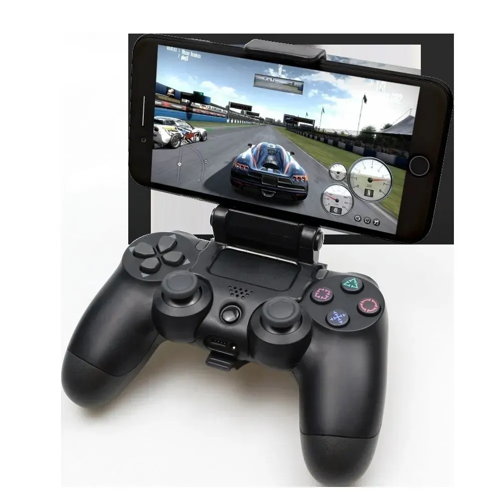 For PS4 Mobile Cell Phone Stand For PS4 Controller Mount Hand Grip For PlayStation 4 Gamepad For Samsung S9 S8 Phone Clip Holder image 4