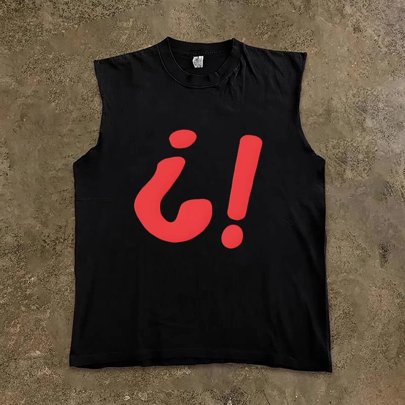 No- Sleeve Pure Color Men's Vest Bottoming Shirt Charitable Fund-Raising Late Wind Sensation Upward Hero UPUPXIA Casual Summer