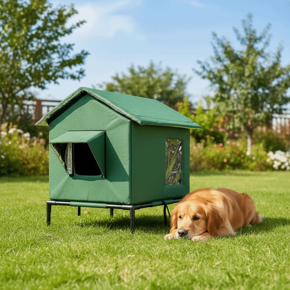 

Водонепроницаемая уличная палатка-домик для кошек, теплая, с приподнятым дном, охлаждающая, влагостойкая, складная, для собак и других питомцев, для кемпинга
