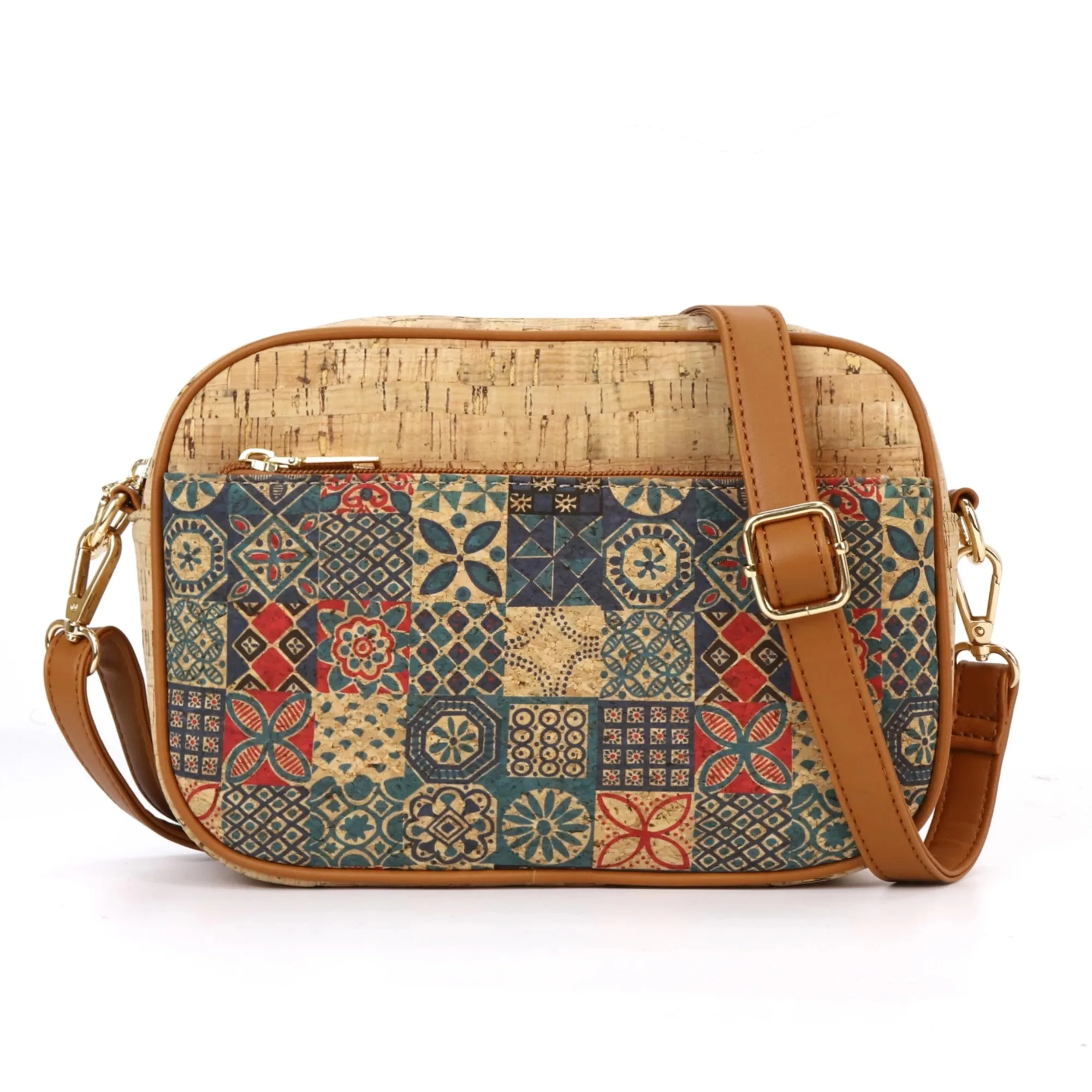 

Women's Tree Bark Pattern Purse, Vintage Flower Print Crossbody Bag, Ethnic Style Shoulder Bag, Versatile