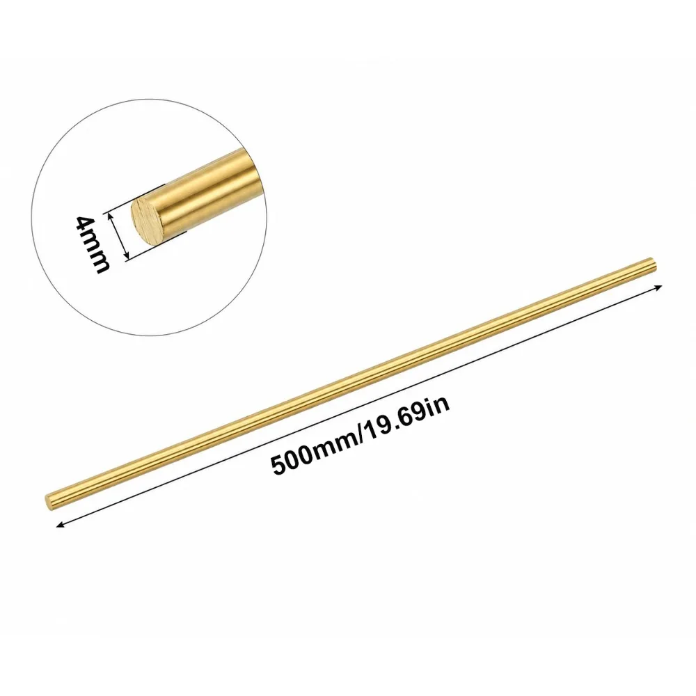 New Diameter 2-100mm Brass Round Bar Length 500mm Round Brass Handle Bar Metal Round Bar