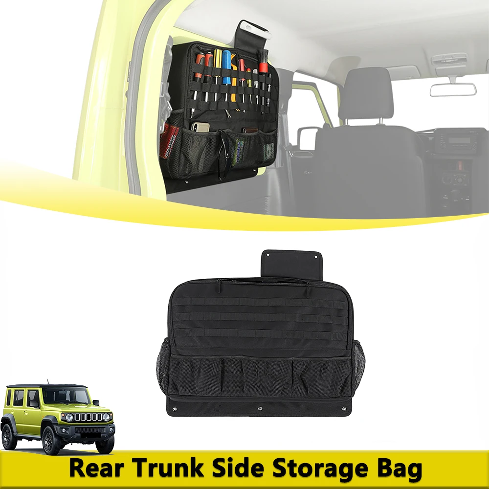

Rear Trunk Side Storage Bag Tactical Molle for Suzuki Jimny 2019-2026 Trunk Molle Tools Organizer Stowing Tidying Accessories