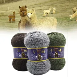 100g Sheep Camel Hair Coarse Wool Ball Needle Hand Knitted Sweater Thread Knitting Crochet Sweater Qulity Yarn Thick Soft Diy