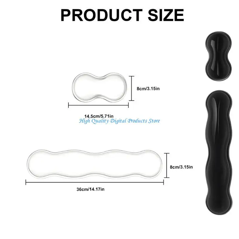 u2je 실리콘 손목 지원 데스크 세트 사무실 작업, 게임, 미끄러짐 저항베이스