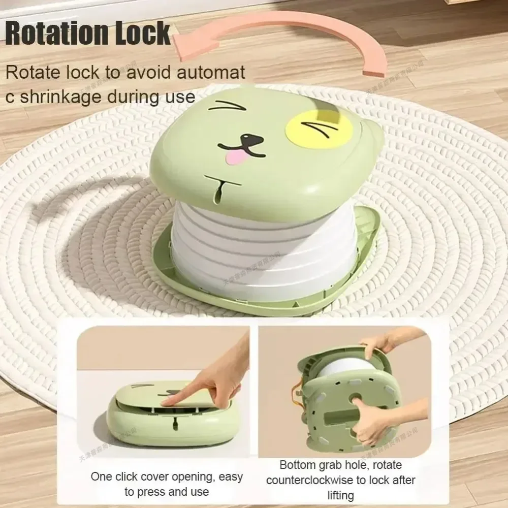 Portable Foldable Potty for Toddler Travel Potty Training Toilet for Baby Kids Children Car Camping Indoor Outdoor Bathroom Use