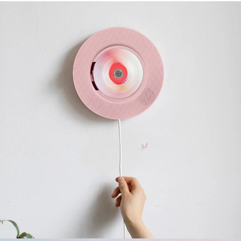 Compact record player CD player wall-mounted CD player intelligent bluetooth audio CD fetus machine portable English CD repeater