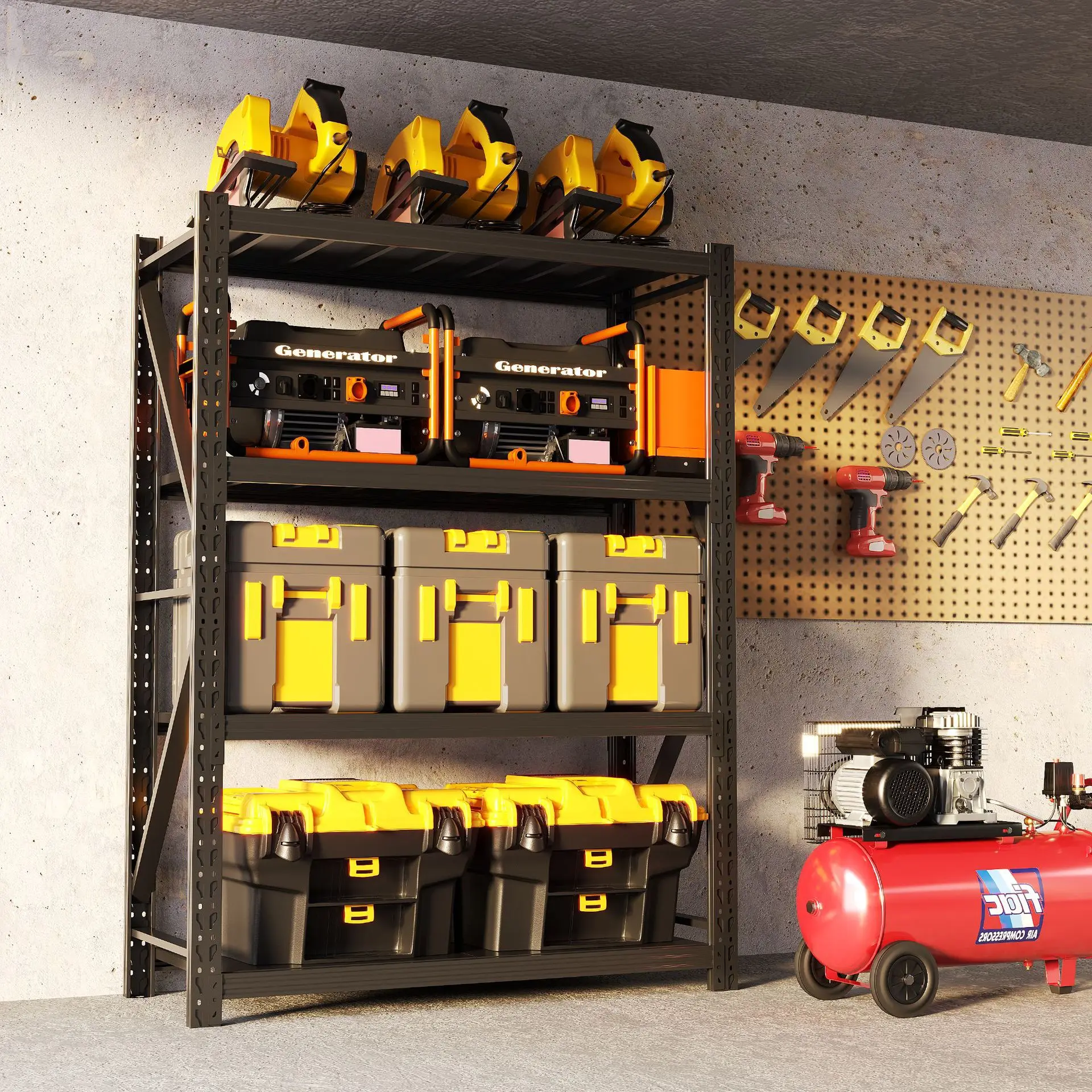 Storage shelves Shelves Multi-scene household multi-layer storage warehouse Supermarket garage storage room Disassembly