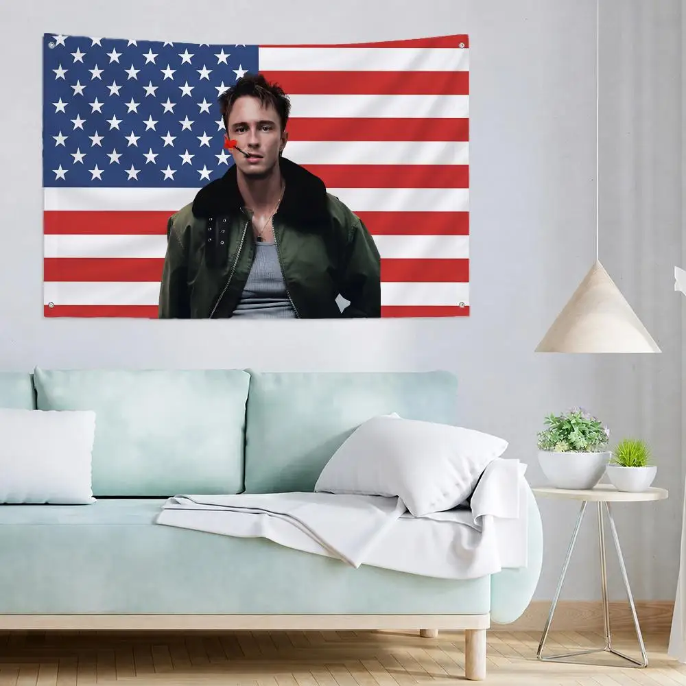 series Outer Banks Flags Polyester Wall Flag with Metal Grommets Waterproof, Home Decor for Bedroom Living Room Party, Nice Gift