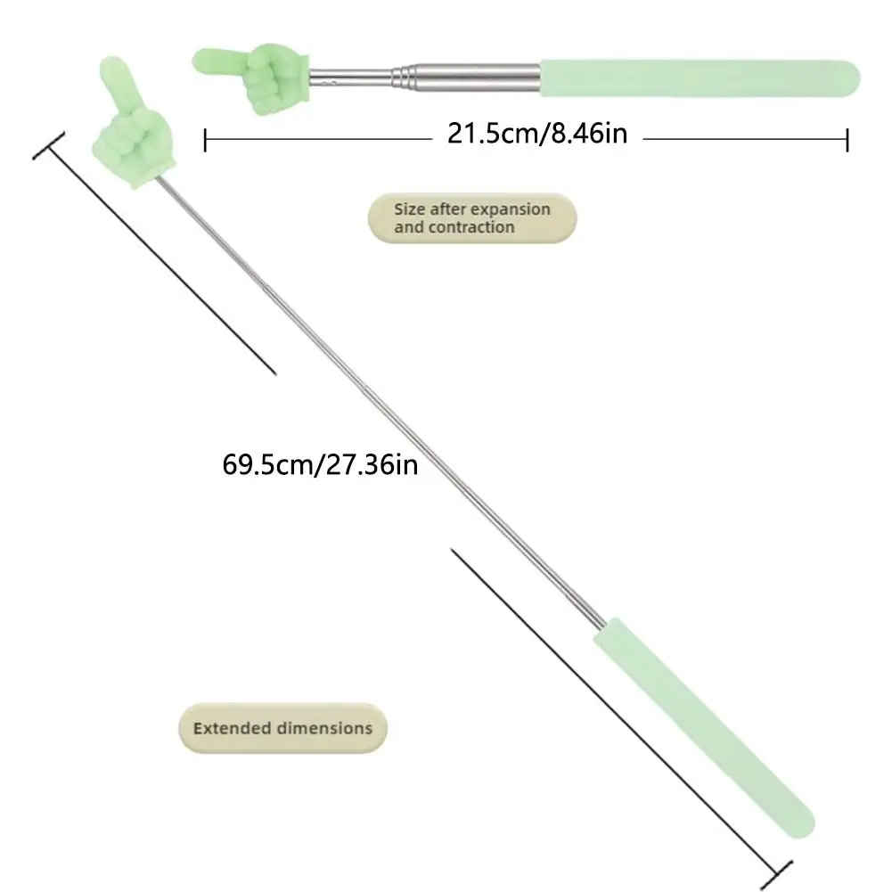 2/5Pcs Telescopic Reading Stick อ่าน Finger Extension Point อ่าน Stick Whip และ Baton ครูใช้การสอน Sticks