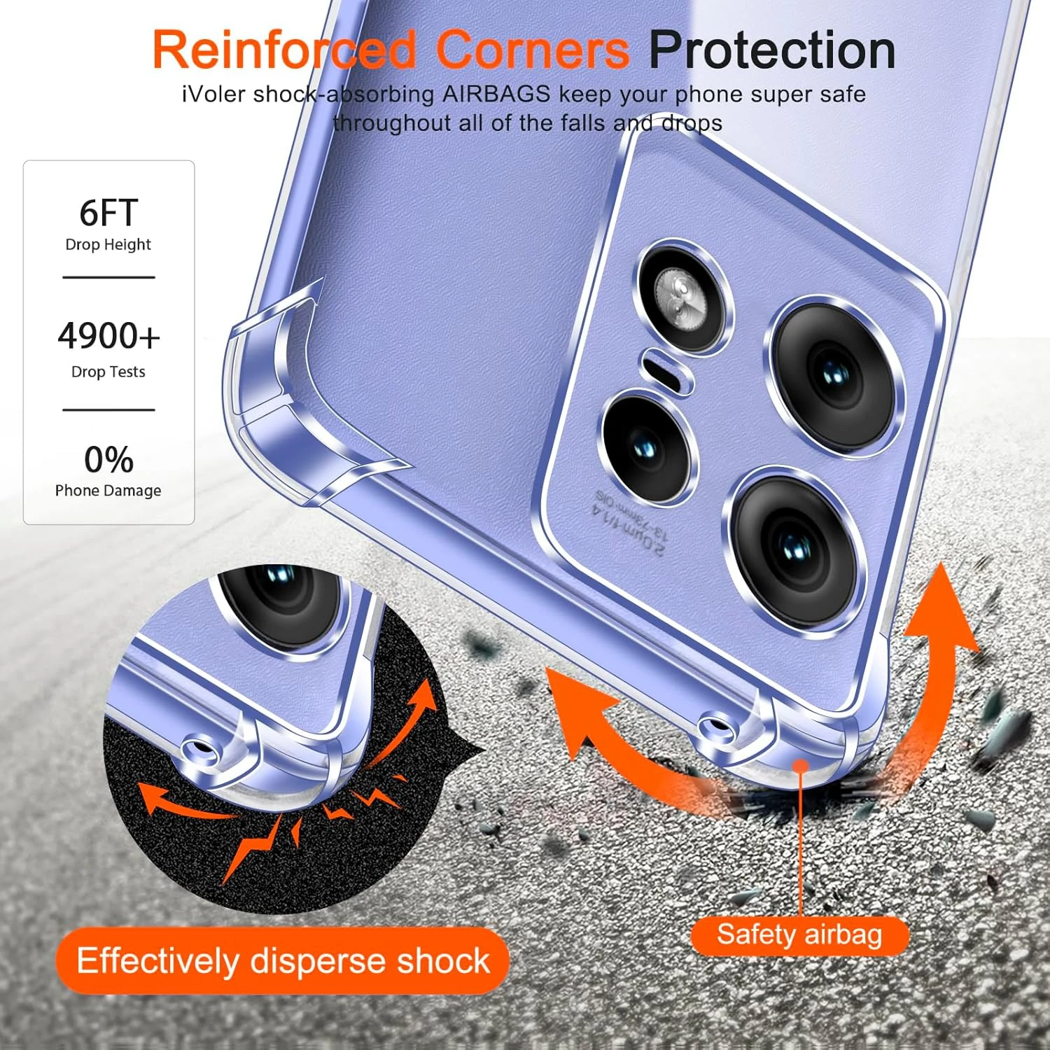 Shockproof Airbag TPU Case for Motorola Edge 50 Neo Moto Edge 50 Pro Fusion Ultra Protective Cover Capa Fundas Coque