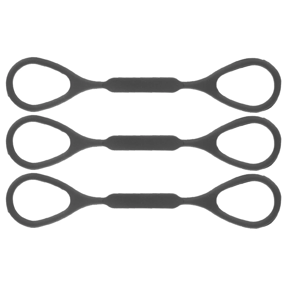 

3 Pcs Small Trumpet Pull Rope Slide Stopper Replacements Tow for Silicone Stoppers Black Brass Instrument Accessories