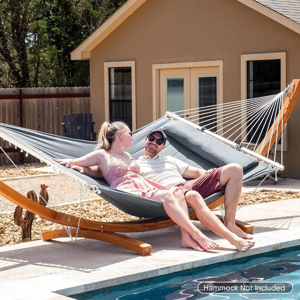 13.5 ft Wooden Hammock Stand Only, 475 lbs Capacity