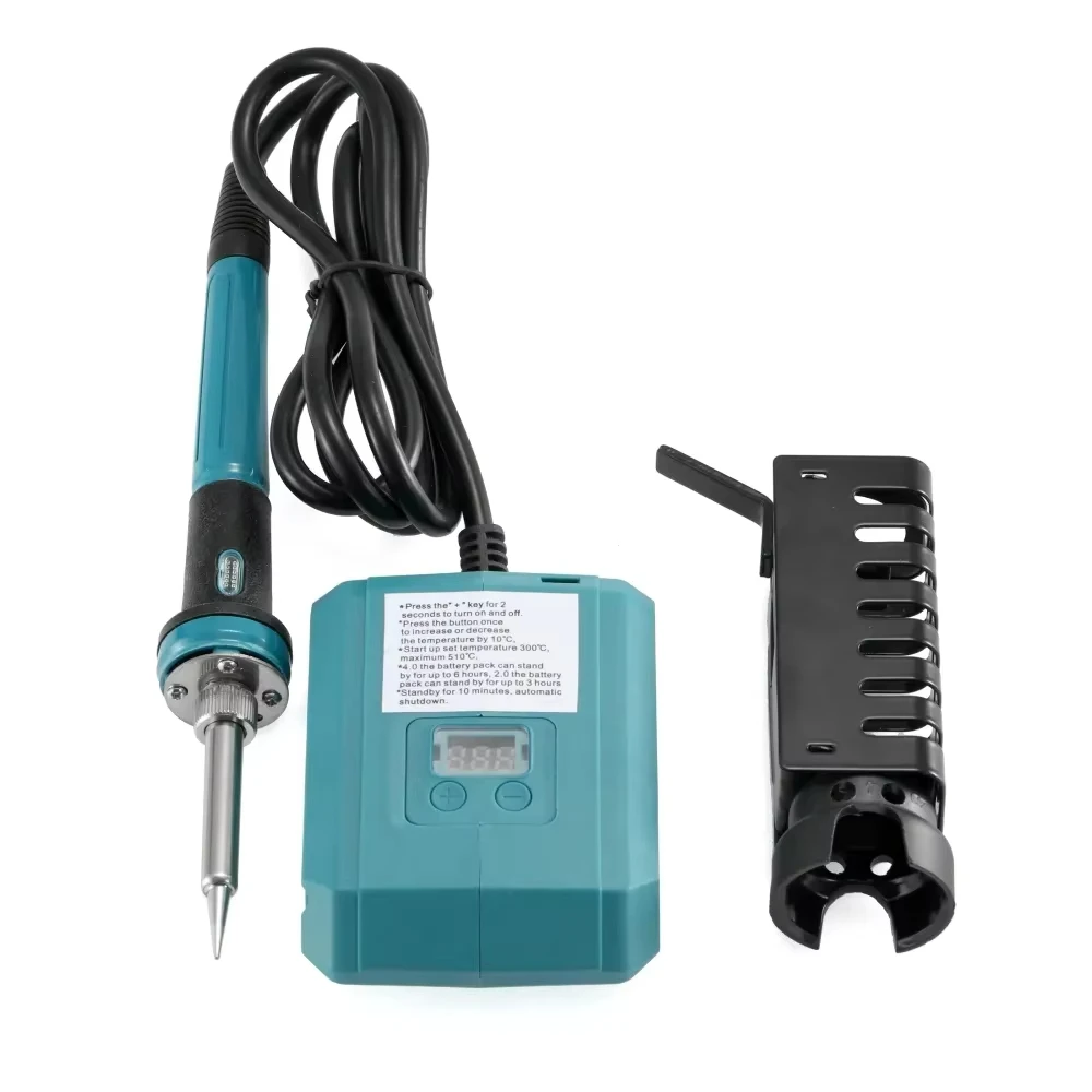 For Makita 18V 20V Battery 60W Cordless Soldering Iron Power Tool, Adjustable Temperature 300 to 500 degree Celsius