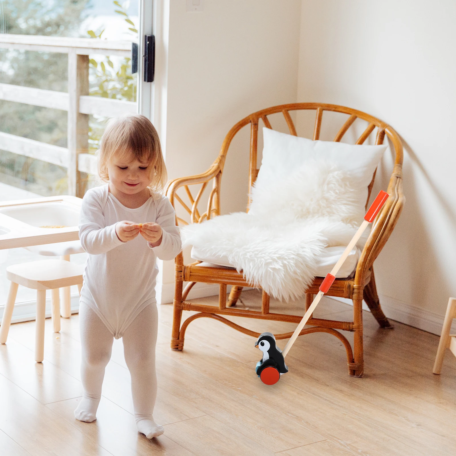 

Wooden Baby Smooth Grip Toddler Push Push And Pull Learning Walker Pull Learn Walk Cart Kids Car Infant Toy Car Learning