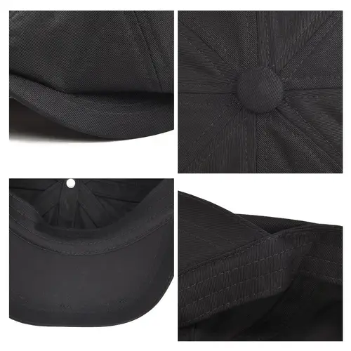BOTVELA Newsboy Cap Men's Twill Cotton Eight Panel Hat Women's Baker Boy Caps Retro Big Large Hats Male Boina Black Beret 003 - Image 6