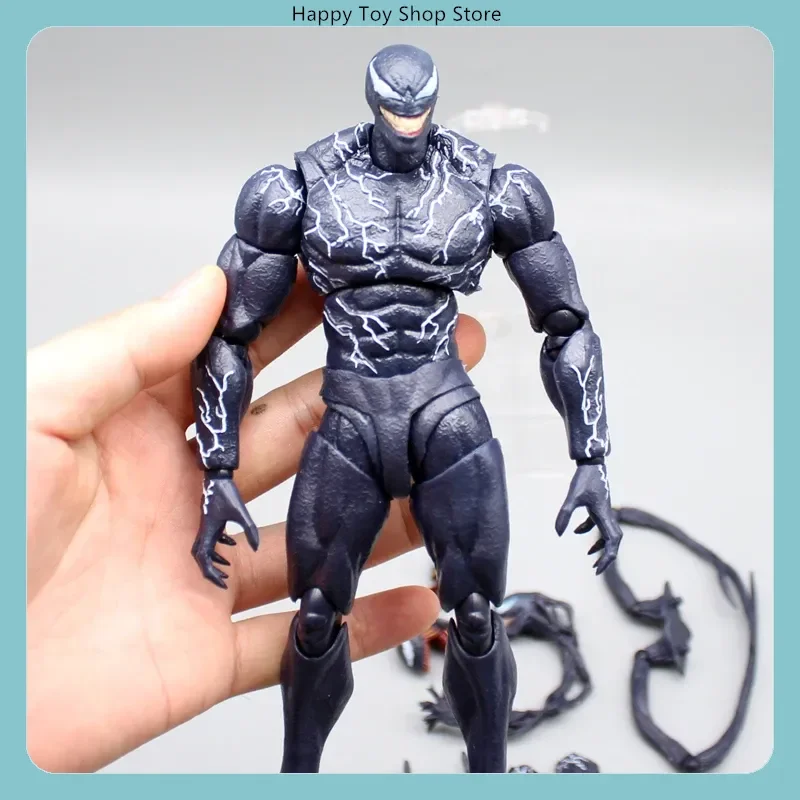 ​​20.5cm Venom SHF Action Figure Model Statue High Appearance Rate Collectible Toy Desktop Decoration Gift for Boys​