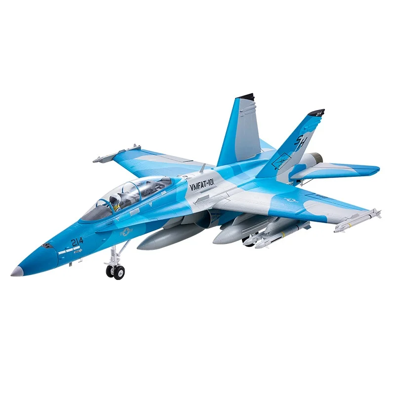 FMS New 64mm F-18 Simulated Electric Remote Control Aircraft Model Fixed-Wing Outdoor Performance High-Speed Assembly Model